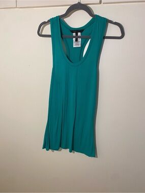 BCBGMaxAzria Teal Racerback Tank Top